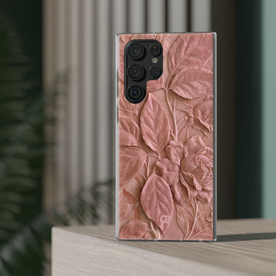 Blush Rose Relief · Lite Phone Case for Samsung · Pink