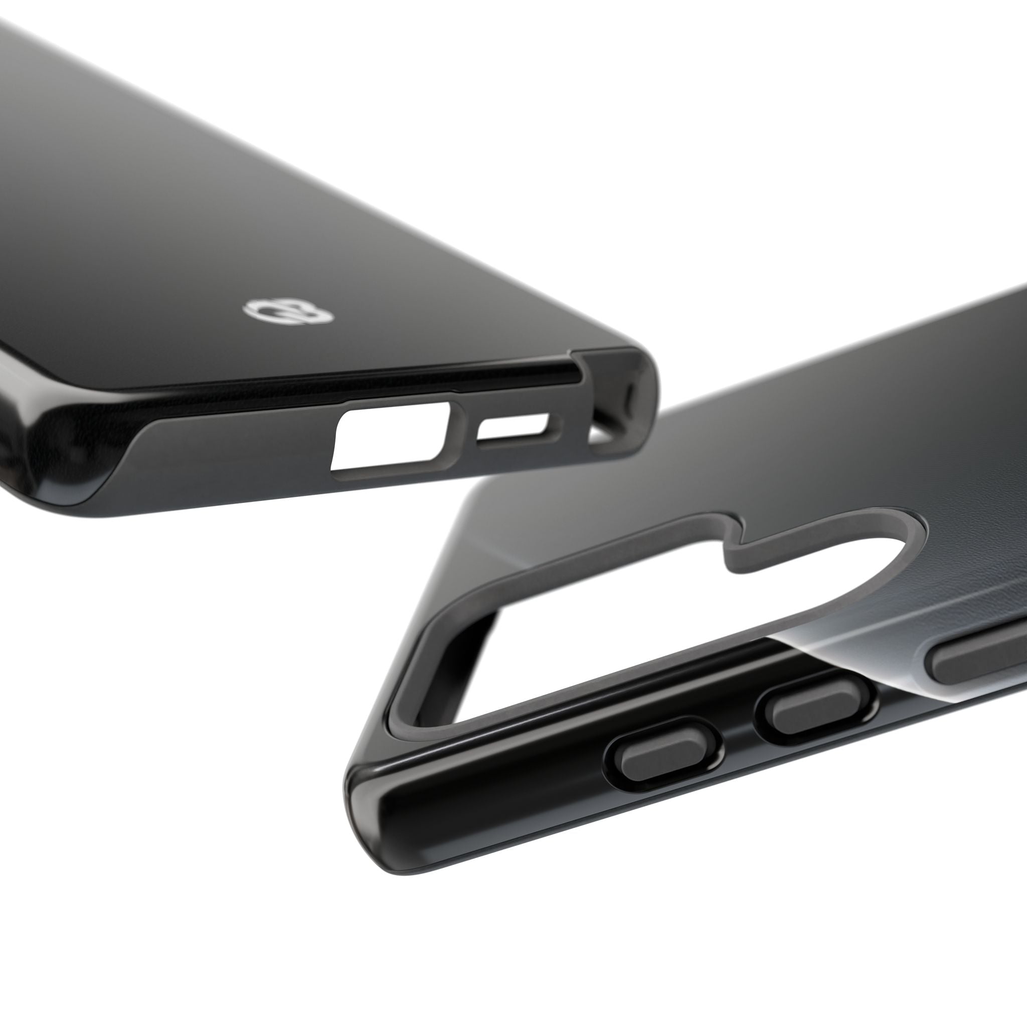 Black Tough Phone Case for Samsung - Obsidian Lunar Arch