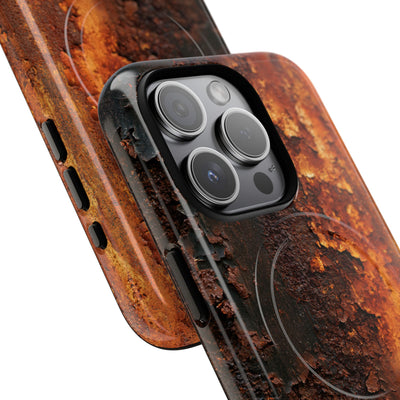 Orange Tough 2.0 Magsafe Phone Case for iPhone - Oxidized Iron Crust