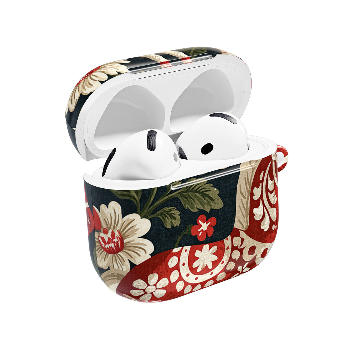 Nordic Dala Meadow · Hard Case for AirPods & AirPods Pro · Red