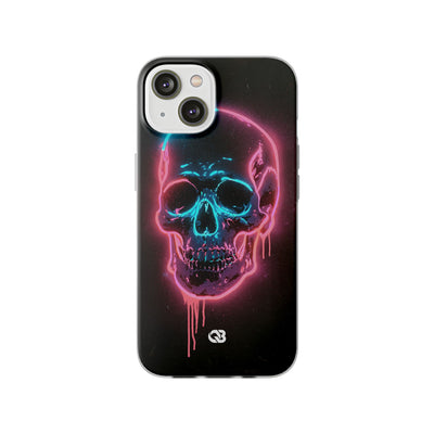 Neon Drip Skull · Lite Phone Case for iPhone ·  Black