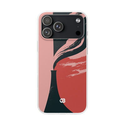 Pink Lite Phone Case for iPhone - Cinder Rose Plume