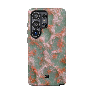 Coral Pixel Matrix · Tough Phone Case for Samsung · Green