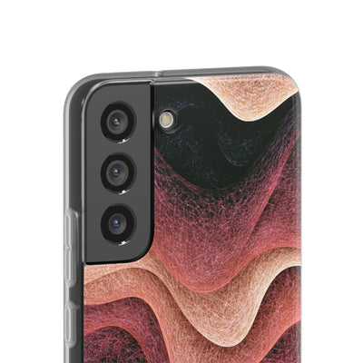 Rose Contour Waves · Lite Phone Case for Samsung · Pink