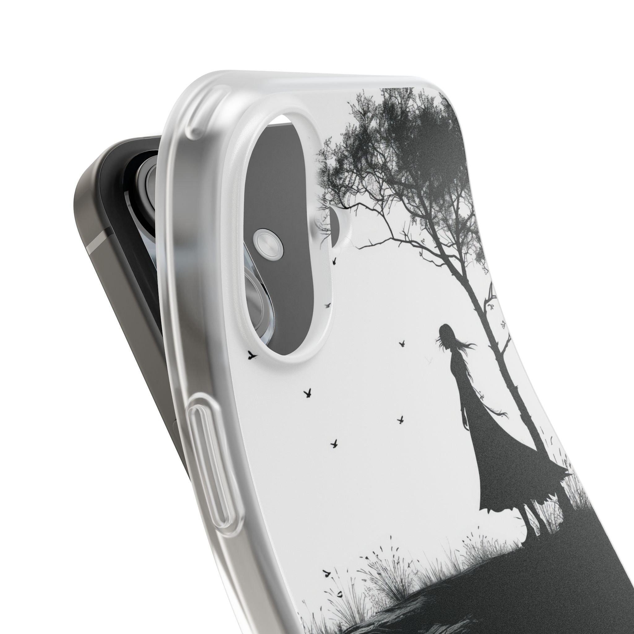 Cliffside Silhouette iPhone 16 Case - Soft