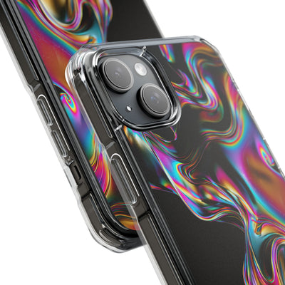 Purple Impact MagSafe Phone Case for iPhone - Liquid Neon Chrome