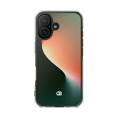 Luminous Arc · Clear Impact Magnetic Phone Case for iPhone · Green