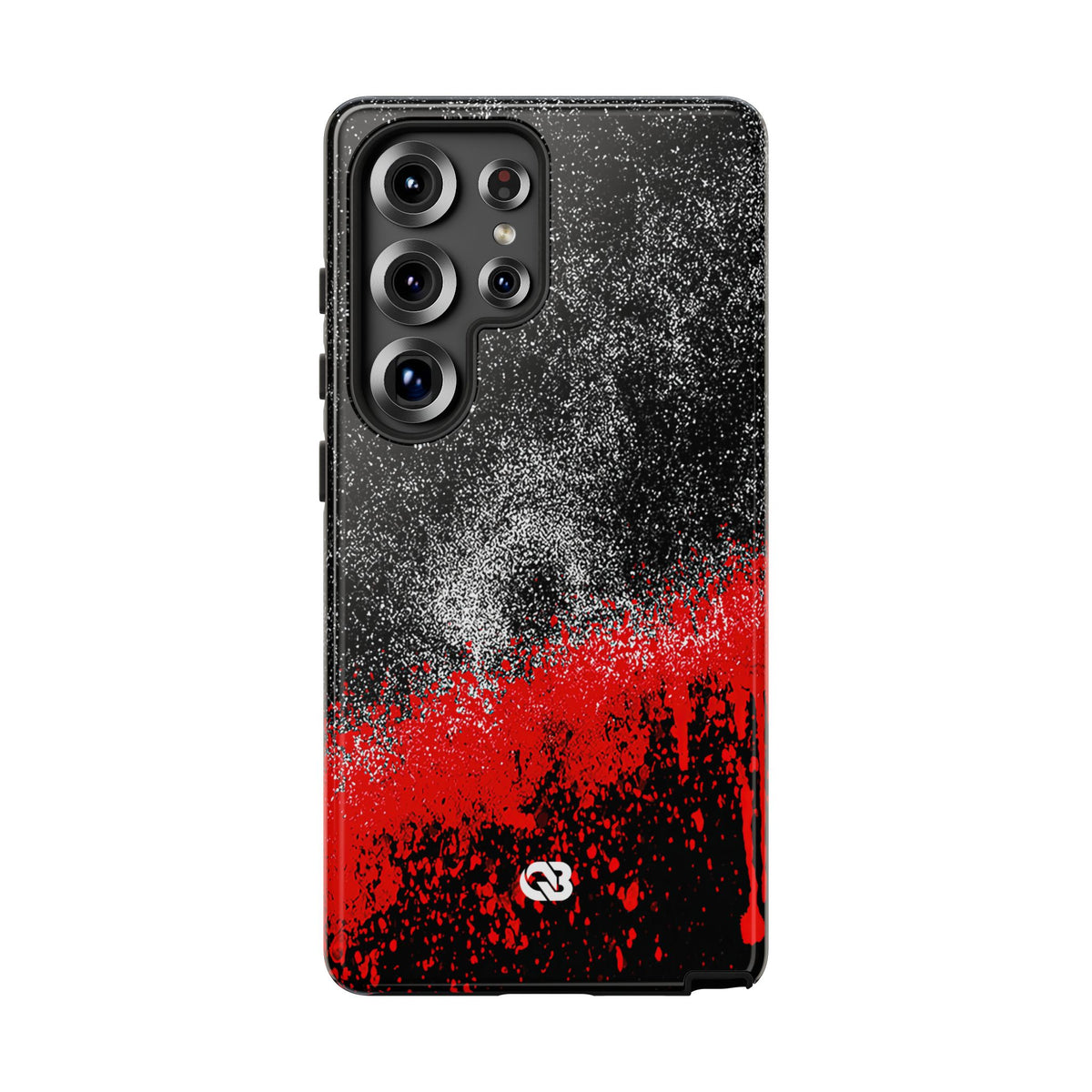 Crimson Noir Drip · Tough Phone Case for Samsung · Black