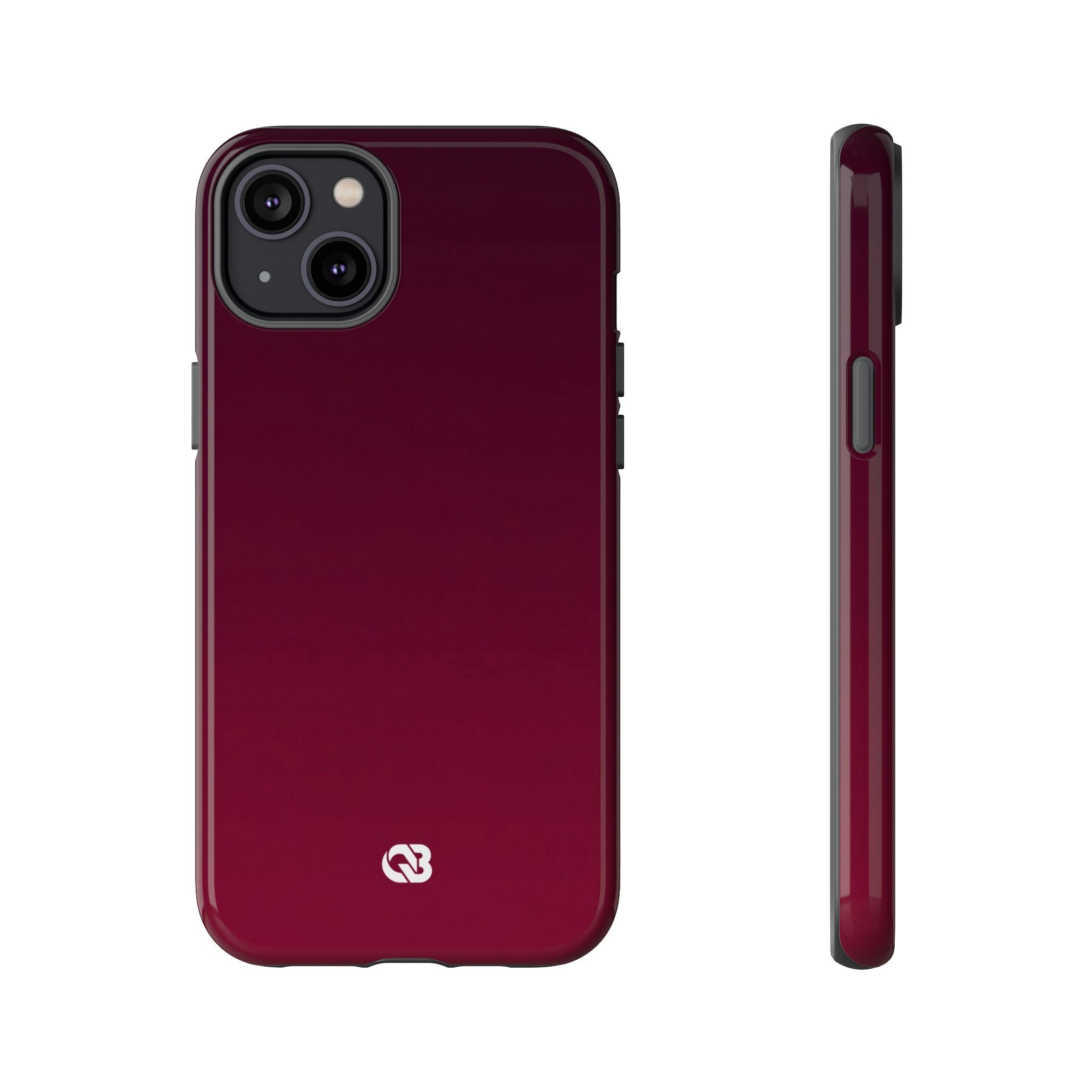 Red Tough Phone Case for iPhone - Deep Sangria Gradient