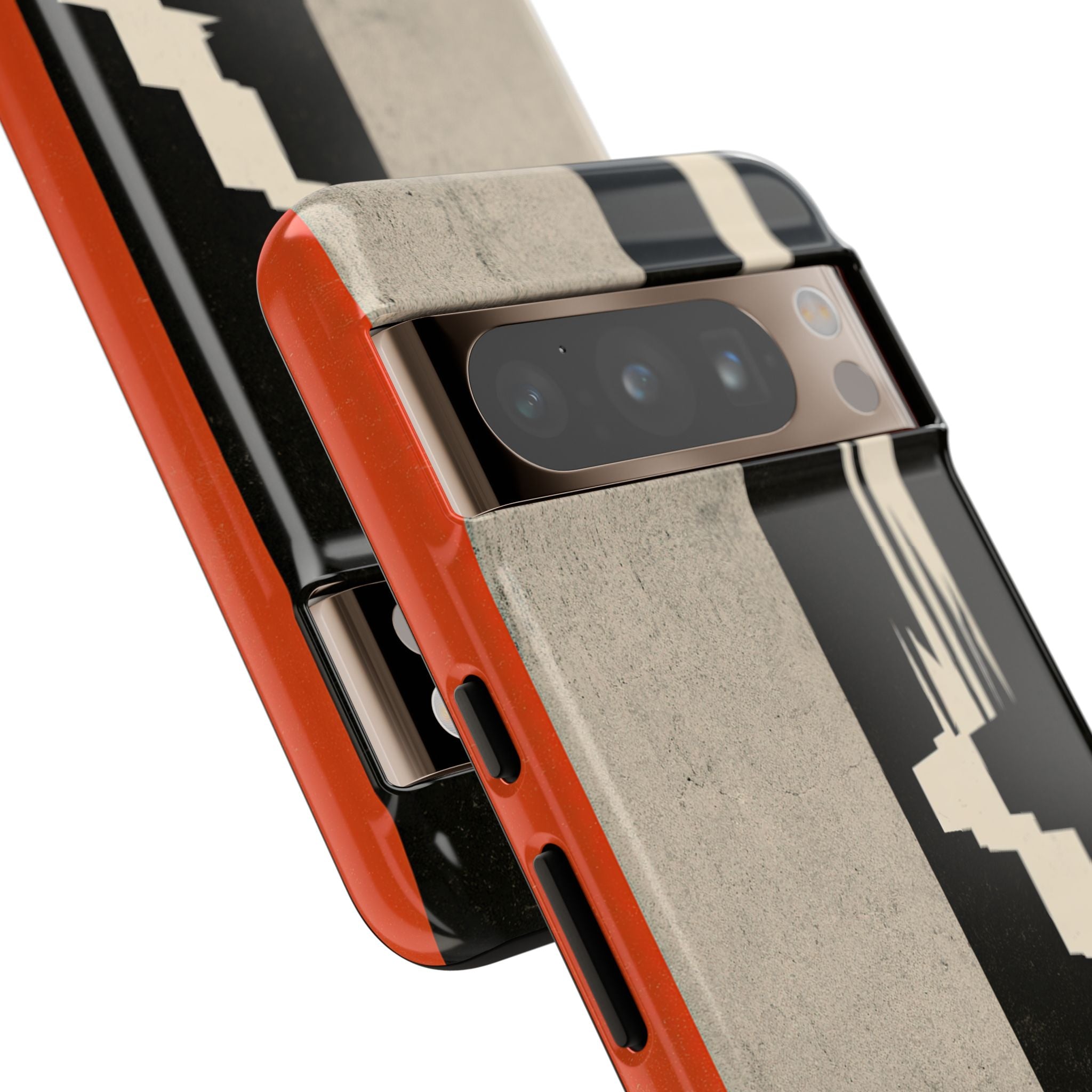 Orange Tough Phone Case for Google Pixel - Orange Monolith Rift