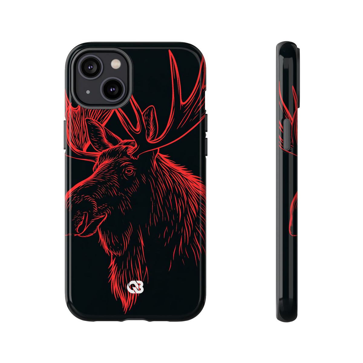 Nordic Elk · Tough Phone Case for iPhone · Black