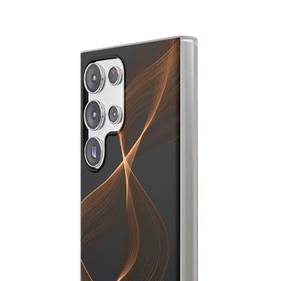 Amber Contour Flow · Lite Phone Case for Samsung · Black