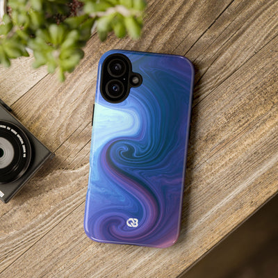 Azure Fluid Swirl · Tough Phone Case for iPhone · Blue