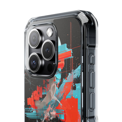 Fragmented Cyber Core · Clear Impact Magnetic Phone Case for iPhone ·  Black