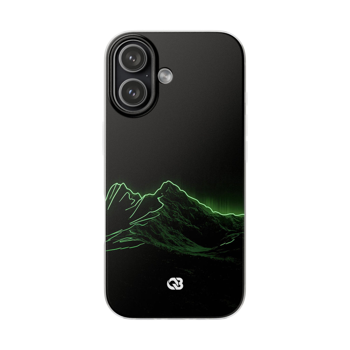 Nordic Mountain Contour · Lite Phone Case for iPhone ·  Black