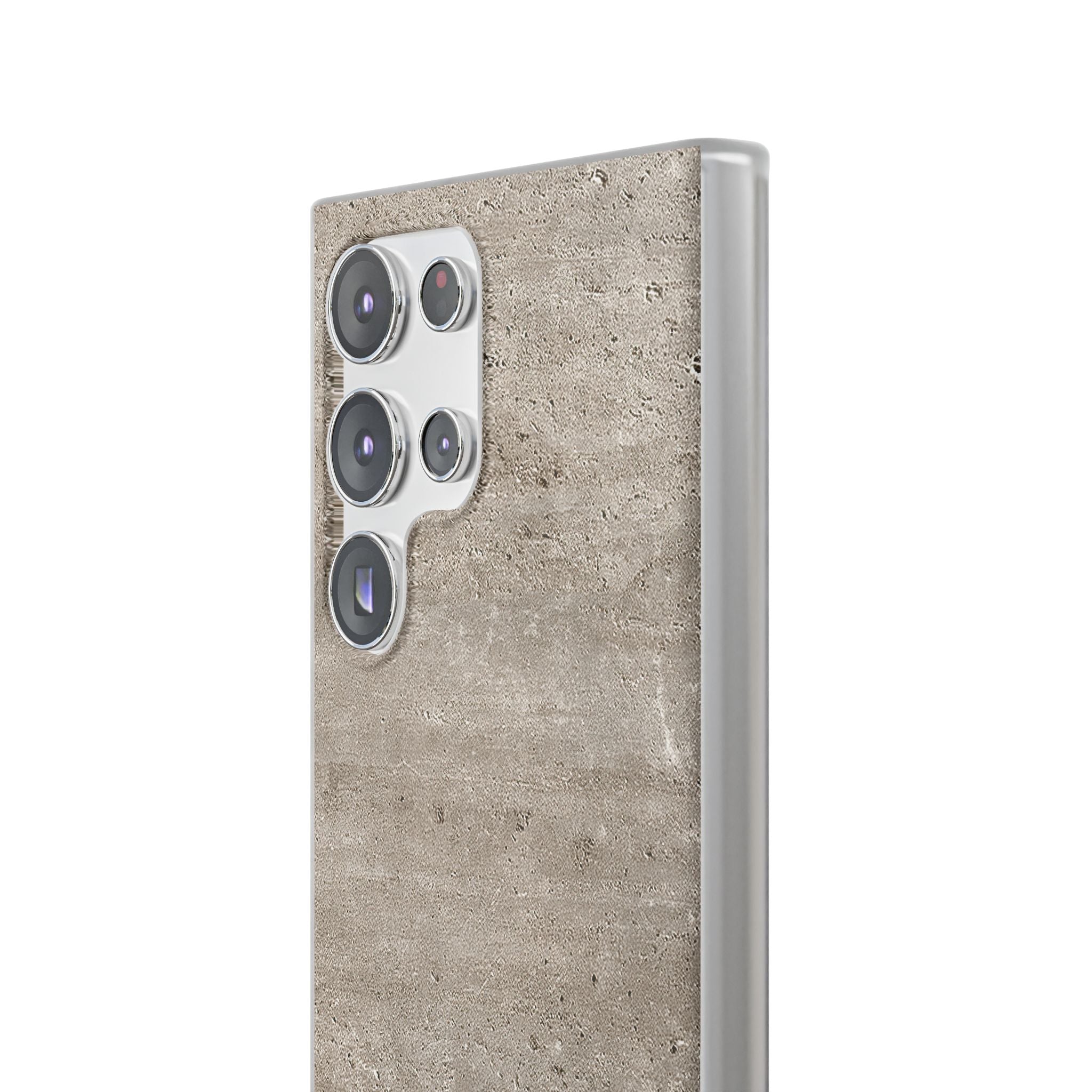 Grey Lite Phone Case for Samsung - Brutalist Stone Grit