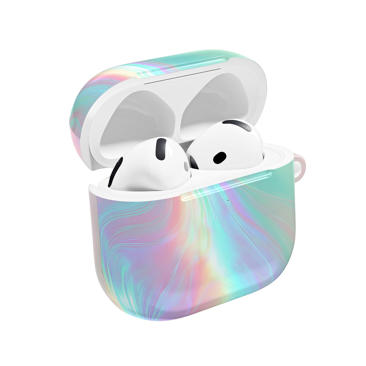 Prismatic Liquid Light · Hard Case for AirPods & AirPods Pro · Teal