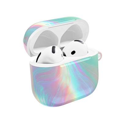 Prismatic Liquid Light · Hard Case for AirPods & AirPods Pro · Teal