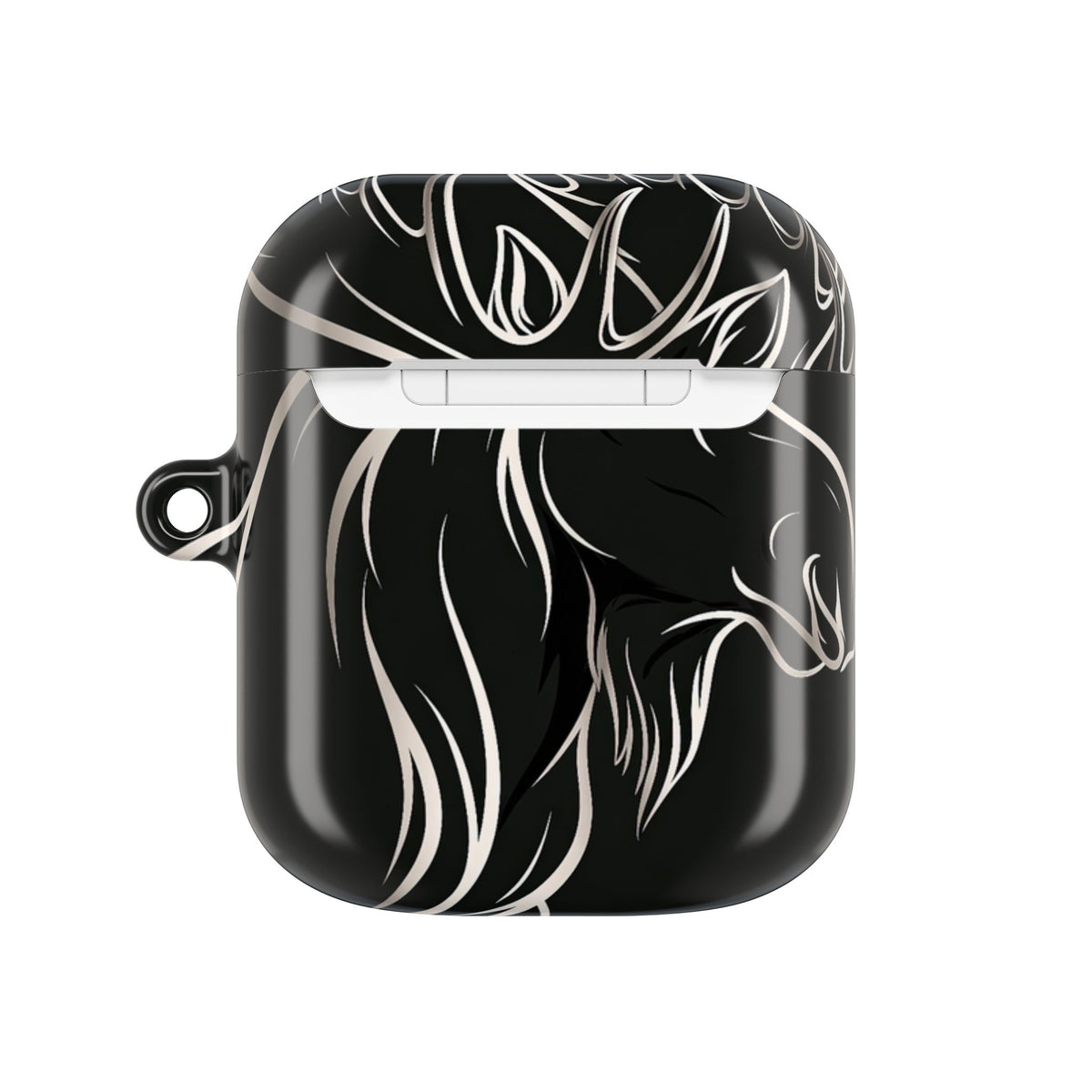 Nordic Moose Contour · Hard Case for AirPods & AirPods Pro · Black