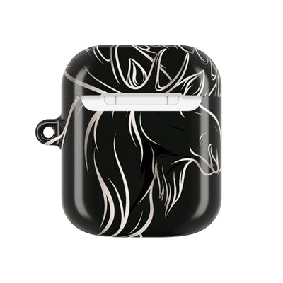 Nordic Moose Contour · Hard Case for AirPods & AirPods Pro · Black