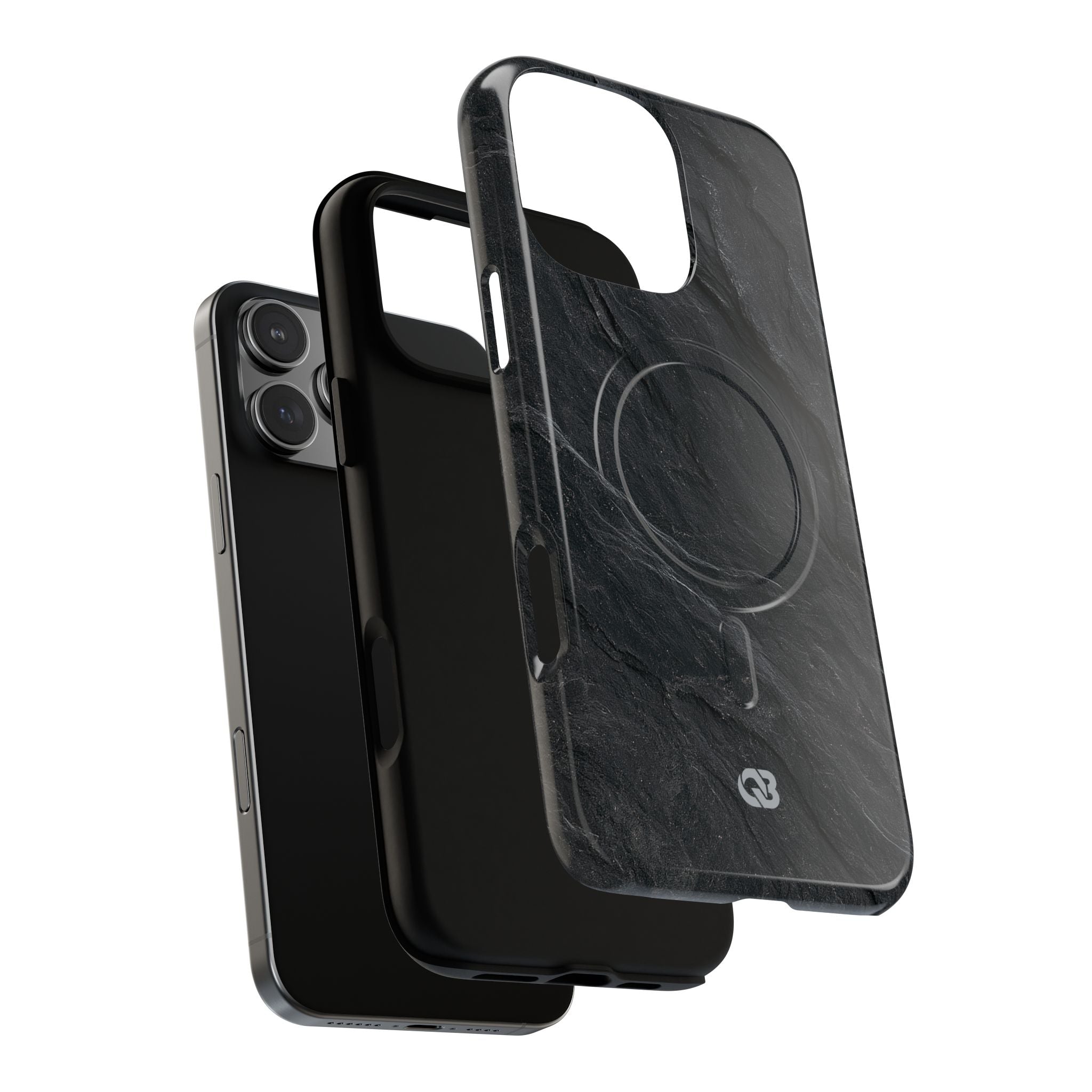 Black Tough 2.0 Magsafe Phone Case for iPhone - Midnight Slate Ridge