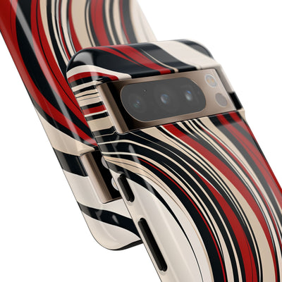 Karmesin Fluss Wellen · Tough Handyhülle für Google Pixel