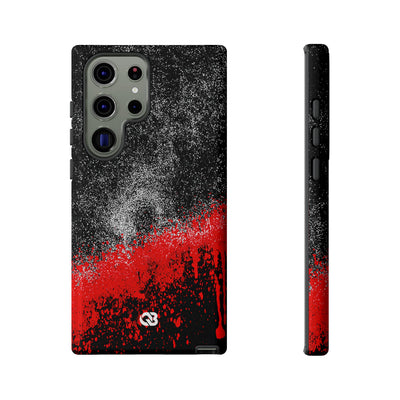 Crimson Noir Drip · Tough Phone Case for Samsung · Black
