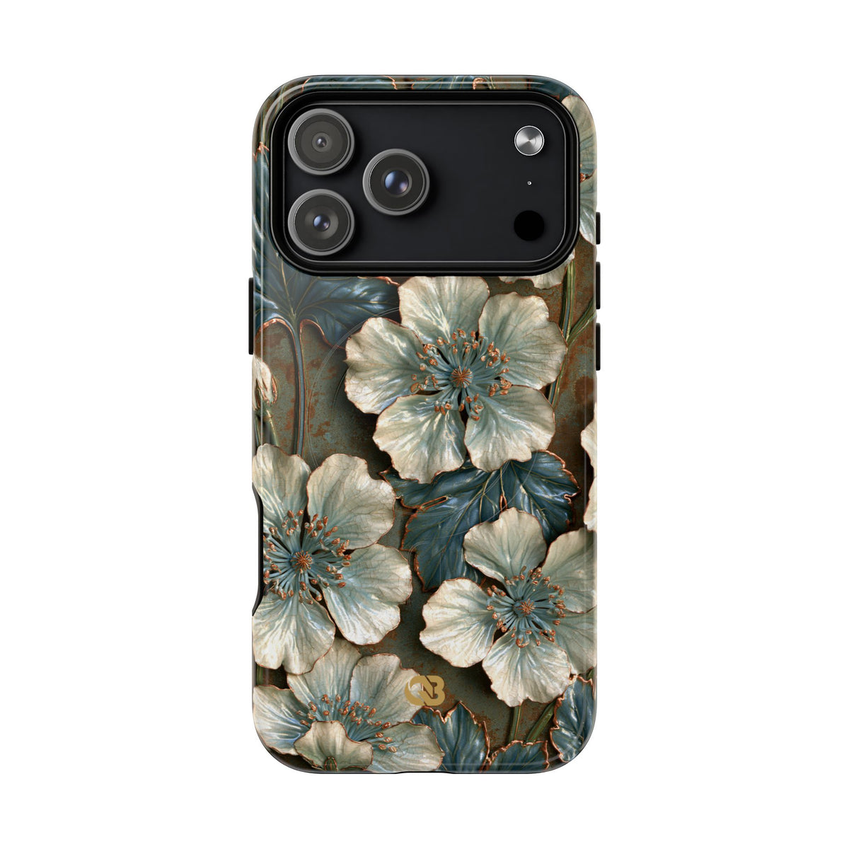 Gilded Blossom Reverie · Tough 2.0 Magnetic Phone Case for iPhone · Teal