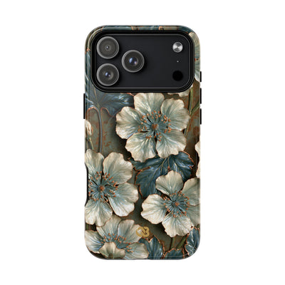 Gilded Blossom Reverie · Tough 2.0 Magnetic Phone Case for iPhone · Teal