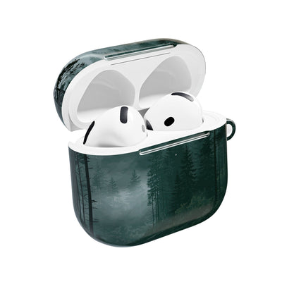 Misty Pine Reflections · Hard Case for AirPods & AirPods Pro · Green