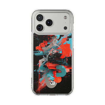 Fragmented Cyber Core · Clear Impact Magnetic Phone Case for iPhone ·  Black