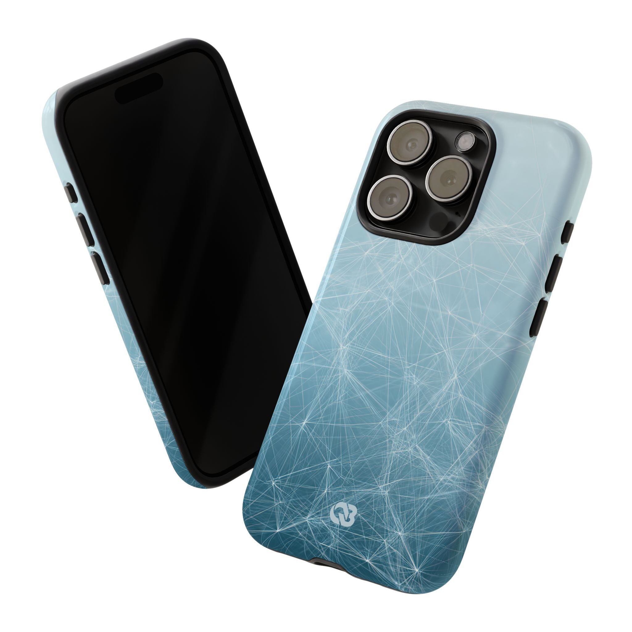 Teal Tough Phone Case for iPhone - Arctic Digital Nexus
