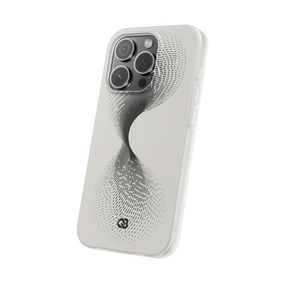 White Lite Phone Case for iPhone - Linear Torsion Grid