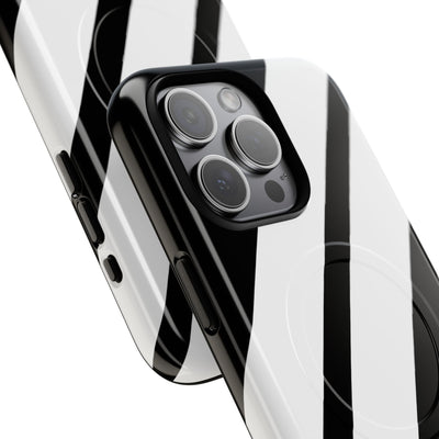 Obsidian White Bars · Tough+ Phone Case for iPhone · Magsafe