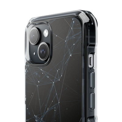 Black Impact MagSafe Phone Case for iPhone - Arctic Neural Mesh