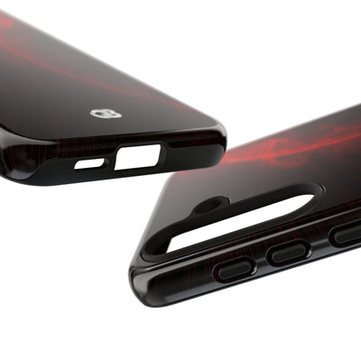 Red Tough Phone Case for Samsung - Solar Crimson Flare