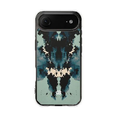 Rorschach Ink Void · Clear Impact Magnetic Phone Case for iPhone ·  Black