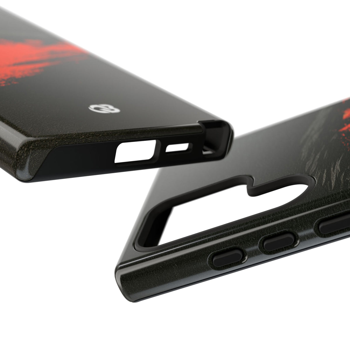 Crimson Raptor Noir · Tough Phone Case for Samsung · Black