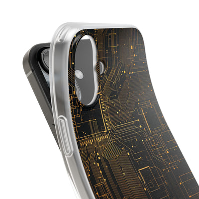 Gold Lite Phone Case for iPhone - Amber Core Mainframe