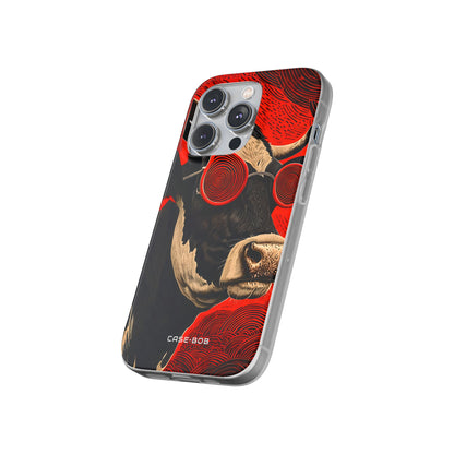 Hypnotic Cow iPhone 14 Pro Case - Soft