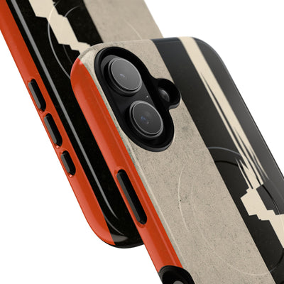 Orange Tough 2.0 Magsafe Phone Case for iPhone - Orange Monolith Rift