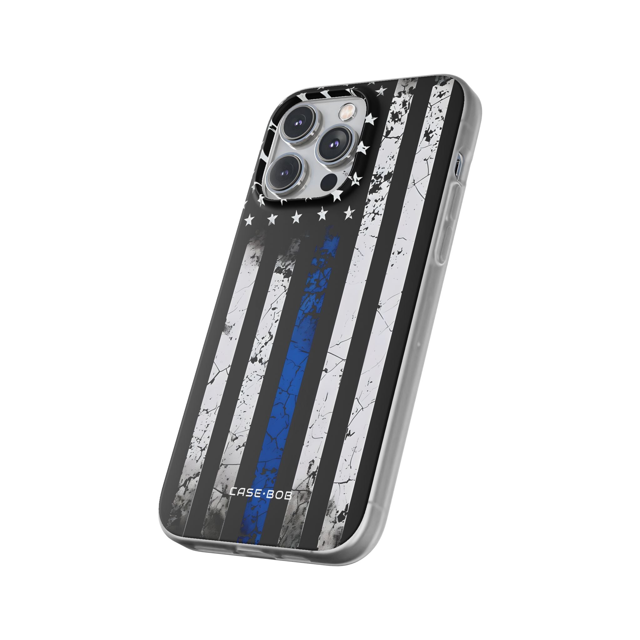 Blue Stripe Flag iPhone 14 Pro Max Case - Soft