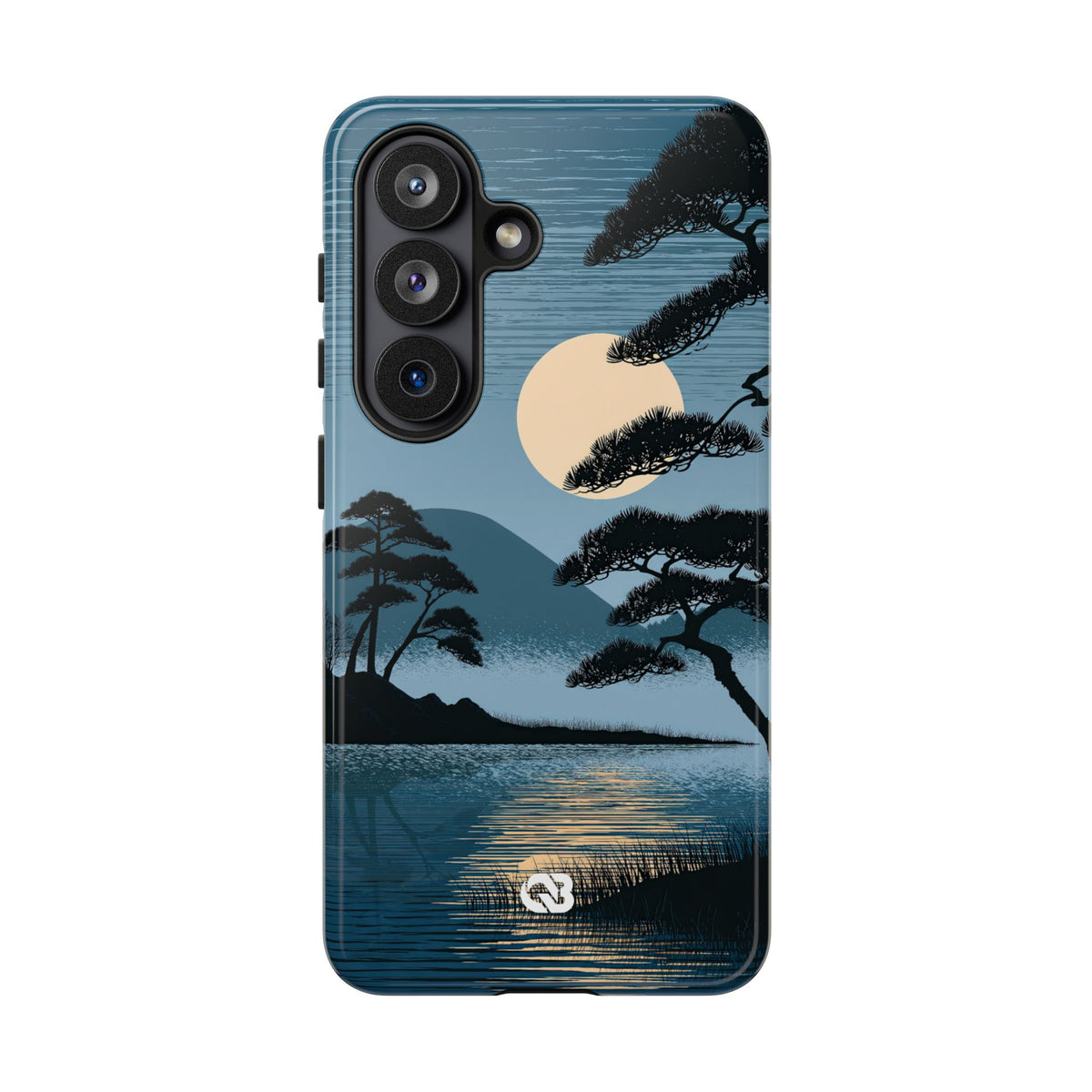 Moonlit Pine Horizon · Tough Phone Case for Samsung · Blue