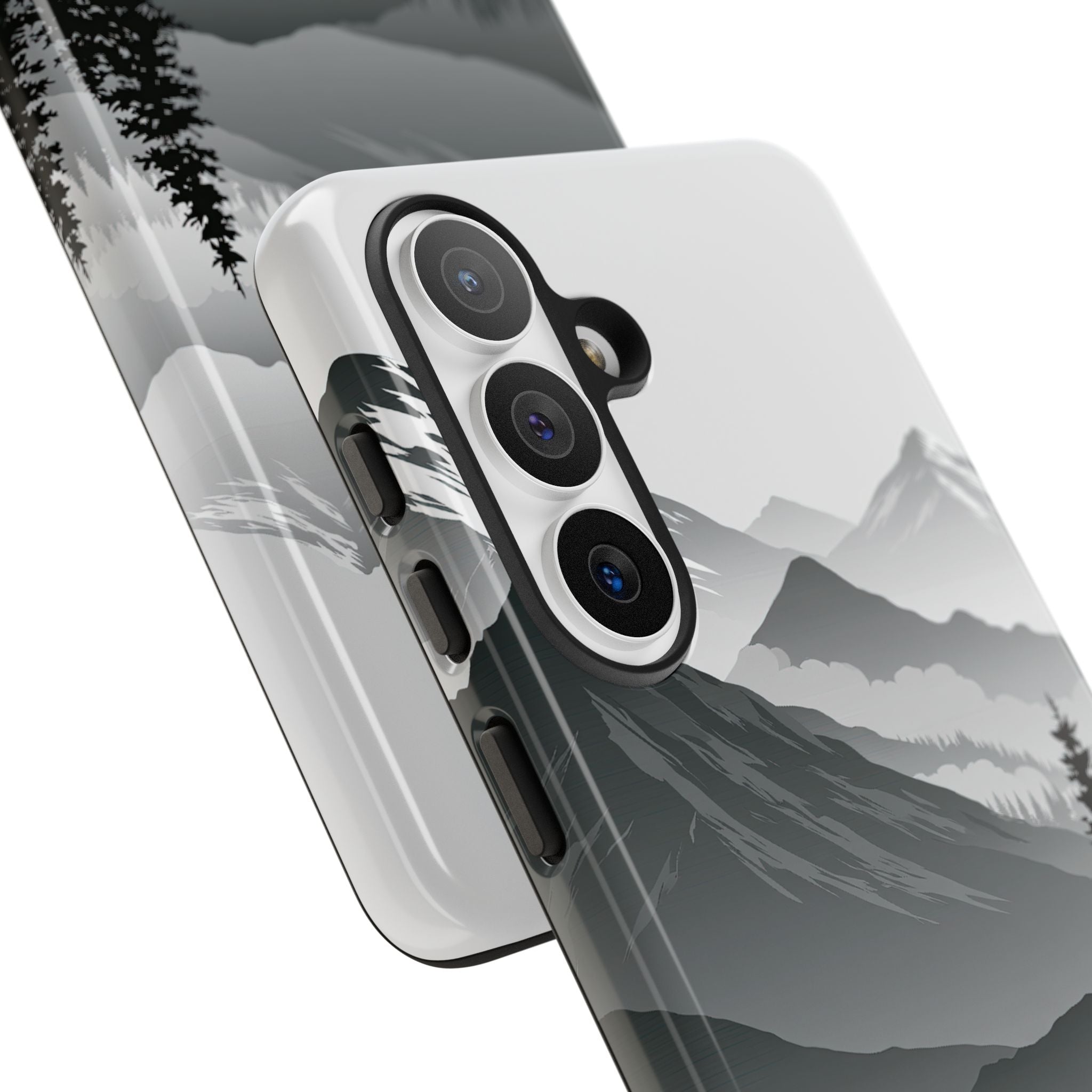 Grey Tough Phone Case for Samsung - Granite Ridge Mist