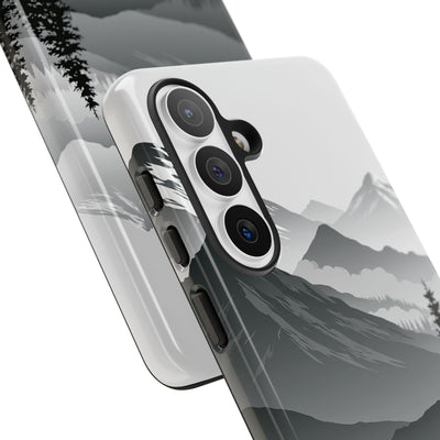 Grey Tough Phone Case for Samsung - Granite Ridge Mist