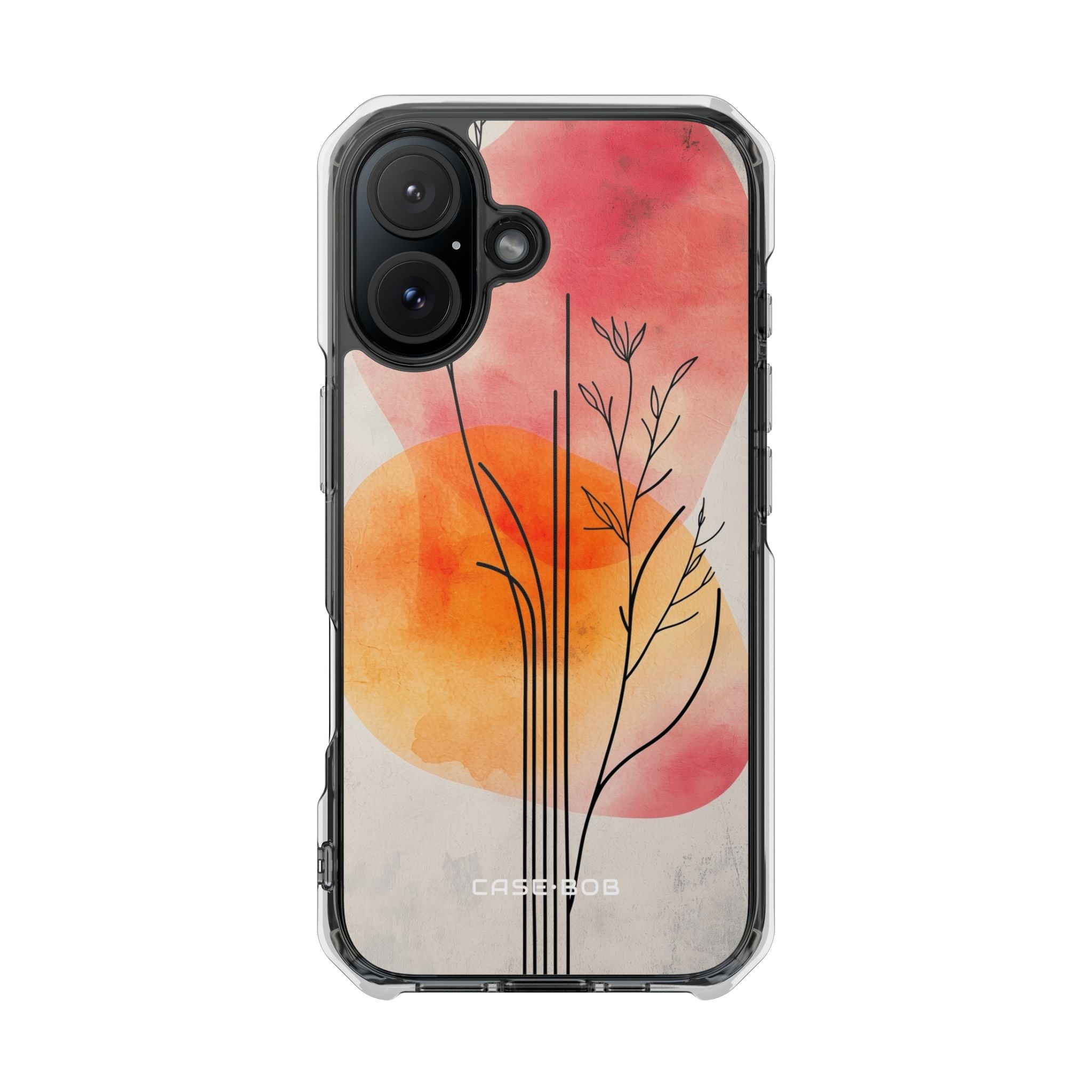 Curved Stem Sunset iPhone 16 Case - Impact