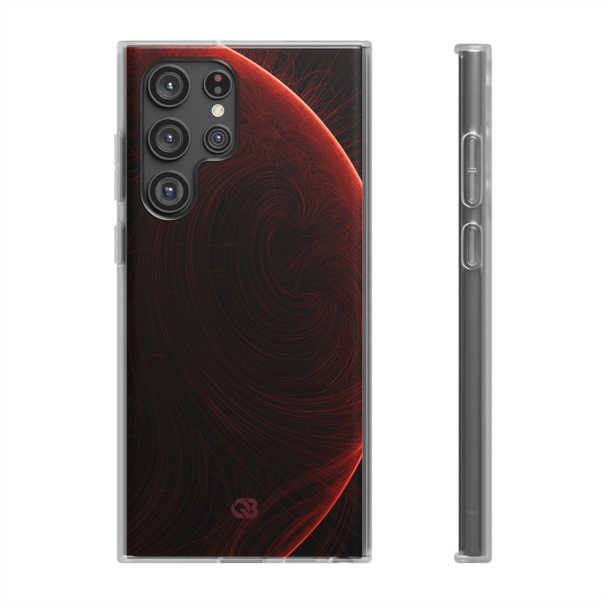Red Lite Phone Case for Samsung - Crimson Flare Flux