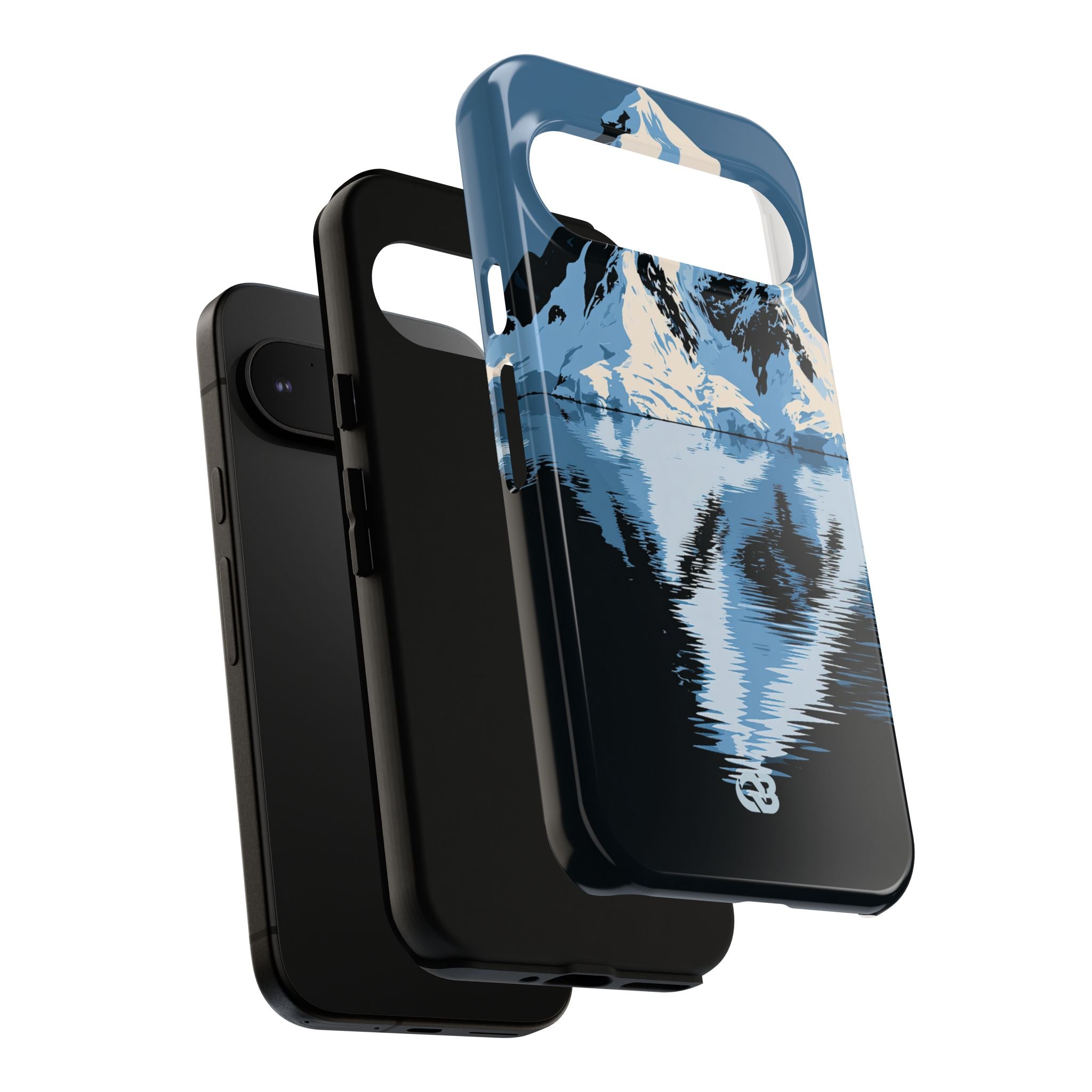 Blue Tough Phone Case for Google Pixel - Arctic Summit Mirror