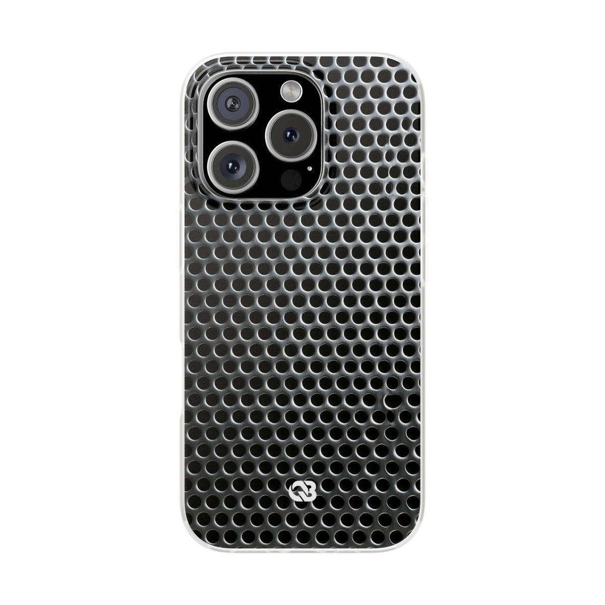 Brushed Perforated Steel · Lite Phone Case for iPhone ·  Silver
