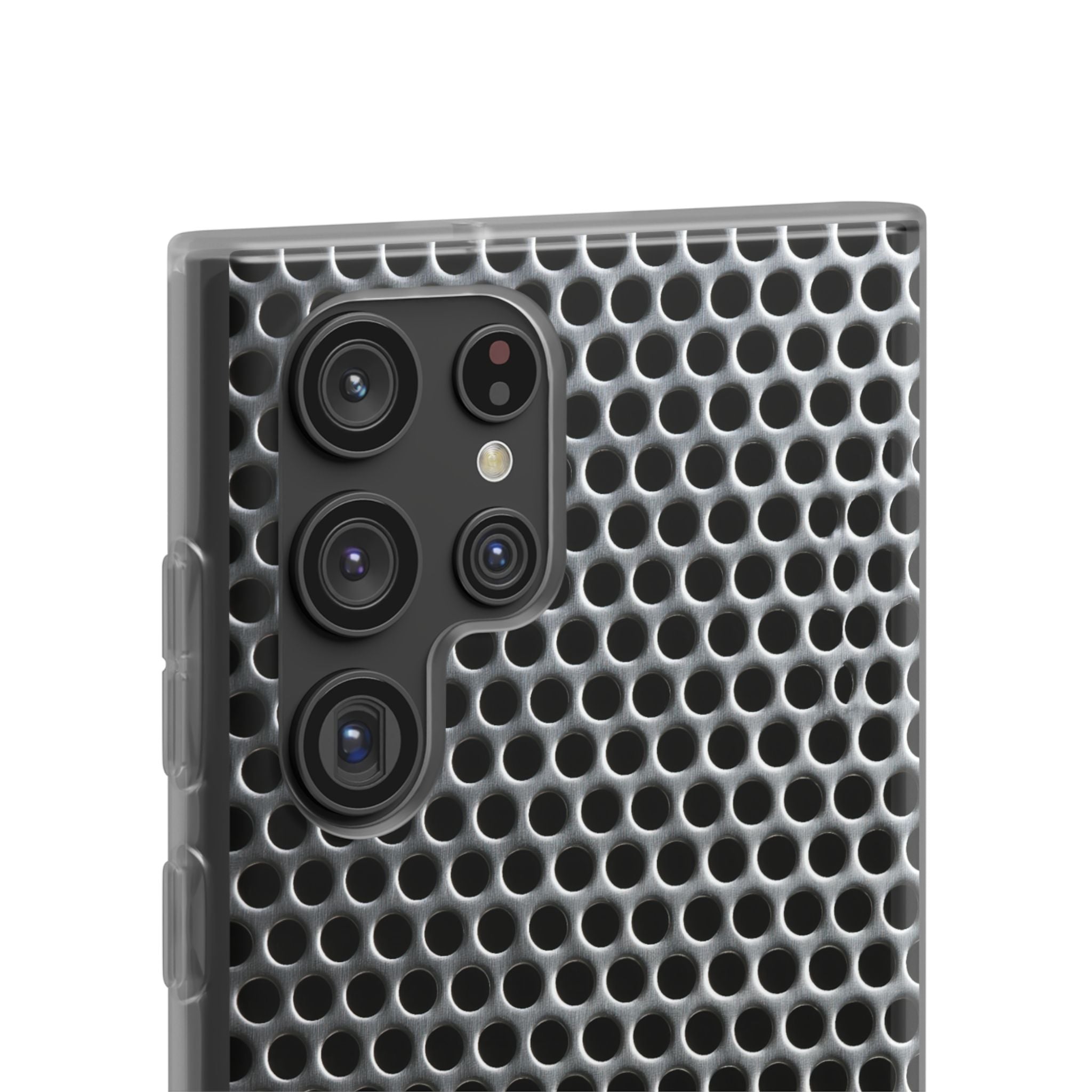 Silver Lite Phone Case for Samsung - Brutalist Steel Mesh